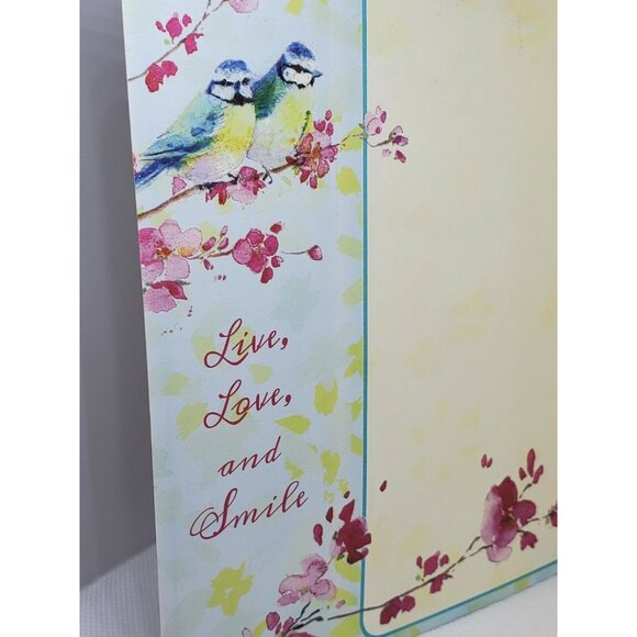 New Beginnings Birthday Card – 2 Blue Birds & Pink Floral Design with Matching E - Picture 9 of 12